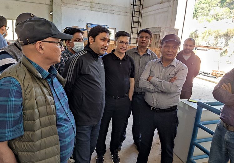 दोर्दी र ङादी जलविद्युत आयोजनाको कुलमानले गरे अनुगमन