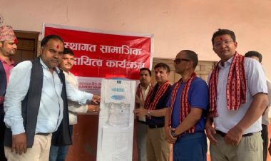  सन्राइज बैंकद्वारा घोडाघोडी बहुमुखी क्याम्पसमा फिल्टर हस्तान्तरण 