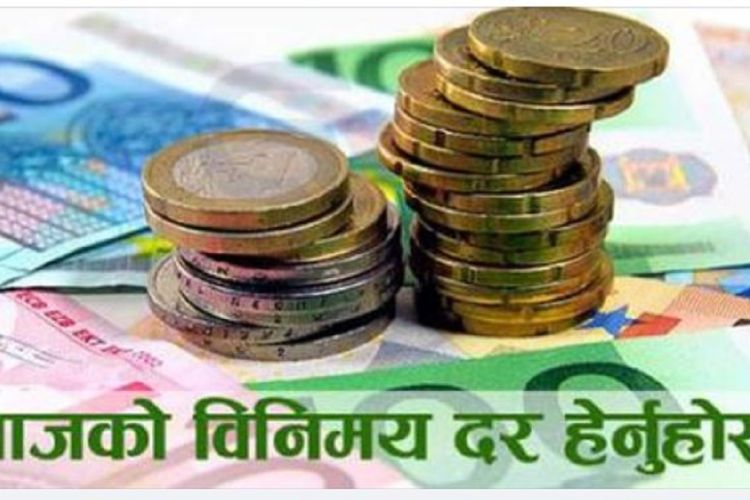 विनिमयदरः अमेरिकी डलर सँगै घट्यो युरोको भाउ