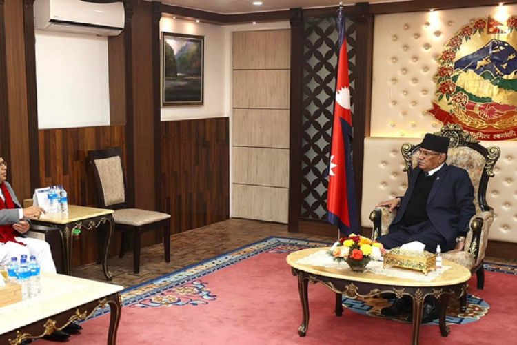 संसद बैठकअघि प्रधानमन्त्री र सभामुखबीच भेटवार्ता