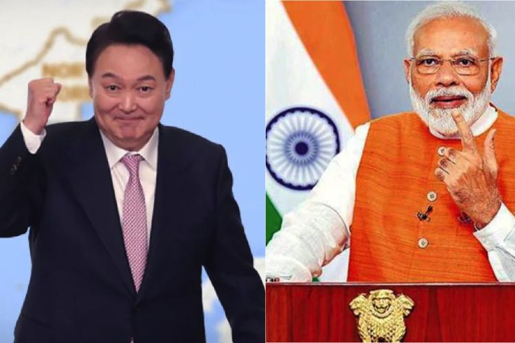 दक्षिण कोरियाली राष्ट्रपति र प्रधानमन्त्री मोदीबीच भेटवार्ता
