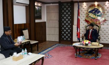 प्रधानमन्त्री दाहाल र राष्ट्रिय सभा अध्यक्ष तिमिल्सिनाबीच भेटवार्ता