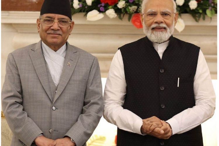 मोदी र प्रचण्डद्वारा विराटनगर कस्टम यार्डसम्मको कार्गो रेल सेवा उद्घाटन