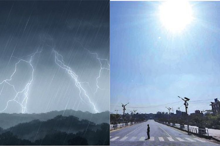 आजको मौसमः पहाडी भू–भागमा वर्षाको सम्भावना, तराईमा अत्याधिक गर्मी हुँने