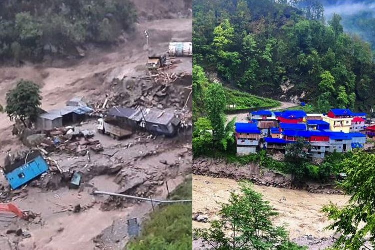 अविरल वर्षाका कारण सिक्किममा पहिरोः सयभन्दा बढी घरमा क्षति