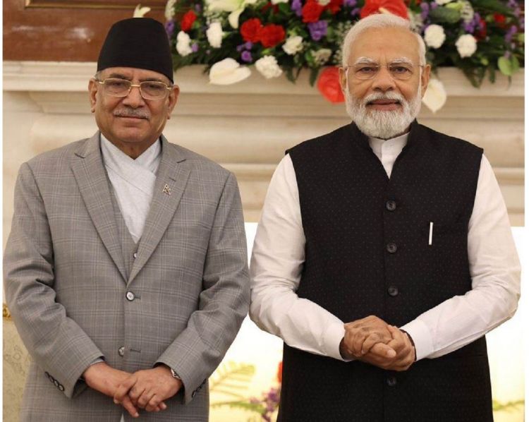 मोदी र प्रचण्डद्वारा विराटनगर कस्टम यार्डसम्मको कार्गो रेल सेवा उद्घाटन