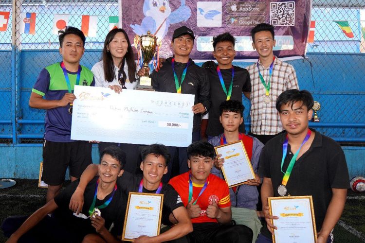 एक लाखको पुरस्कार जय बहुमुखी क्याम्पसको पोल्टामा