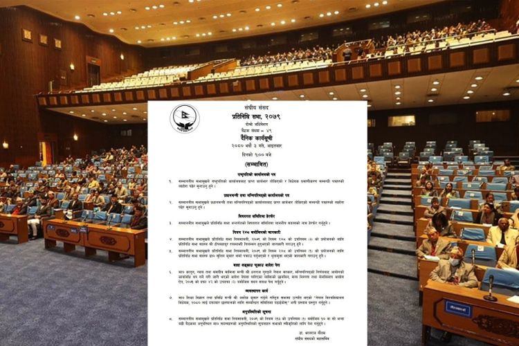 प्रतिनिधिसभा बैठक आज बस्दै, यस्तो छ कार्यसूची