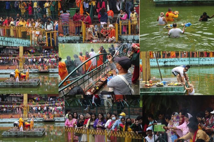 आज नागपञ्चमीः यसरी गरियो नागपोखरीमा नागको पूजा (फोटोफिचर)