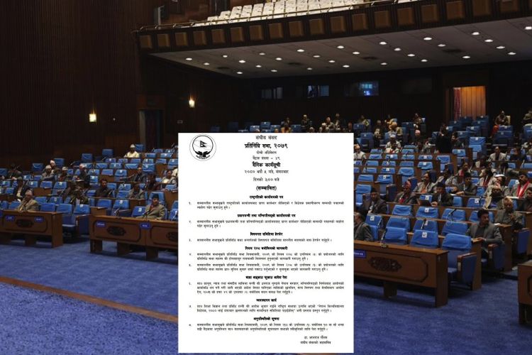 प्रतिनिधिसभा बैठक बस्दै, यस्तो छ सम्भावित कार्यसूची