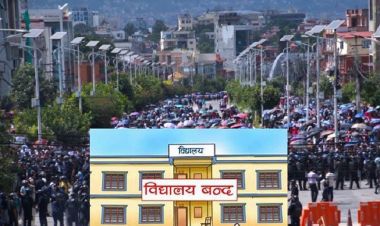 आजबाट देशैभरीका सामुदायिक विद्यालय बन्द, शिक्षकहरु काठमाडौं केन्द्रित आन्दोलनमा