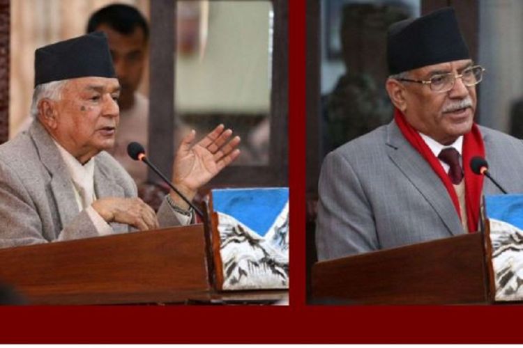 चीन भ्रमणबारे प्रधानमन्त्रीले राष्ट्रपतिलाई जानकारी गराए