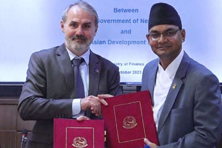 एडीबी र सरकारबीच ग्रामीण सम्पर्क सुधारका लागि सम्झौता