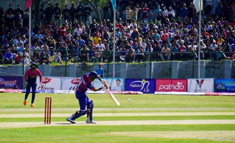 नेपालले युएईलाई दियो १ सय ६३ रनको मध्यम लक्ष्य