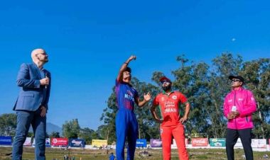 आईसीसी टी–२०ः ओमनविरुद्ध टस जितेर पहिले ब्याटिङ गर्दै नेपाल