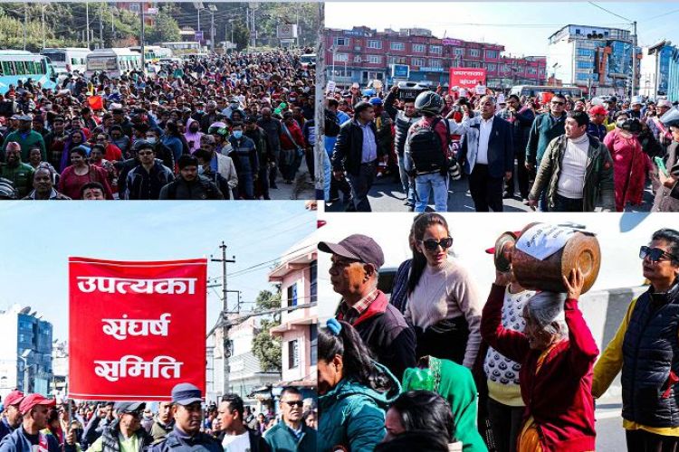 उपत्यका सङ्घर्ष समितिको आन्दोलन, मेलम्चीको खानेपानी खोई भन्दै प्रश्न