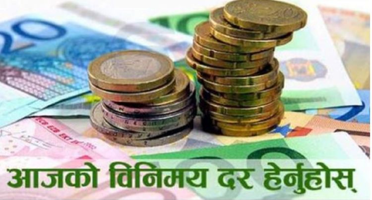 यस्तो छ,आजको विदेशी मुद्राको विनिमय दर