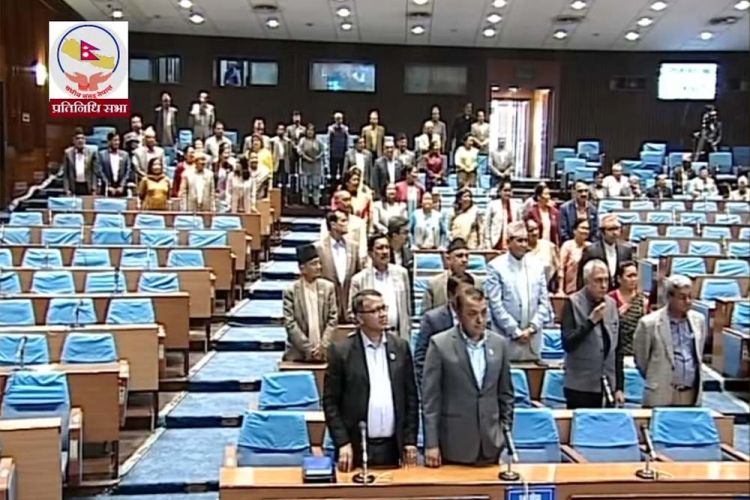 कांग्रेस अवरोधका कारण प्रतिनिधि सभा १५ मिनेट स्थगित 