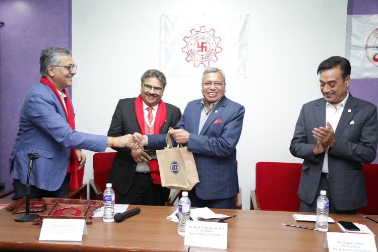  इण्डियन चेम्बर अफ कमर्स र नेपालबीच आर्थिक सहकार्यको सम्झौता