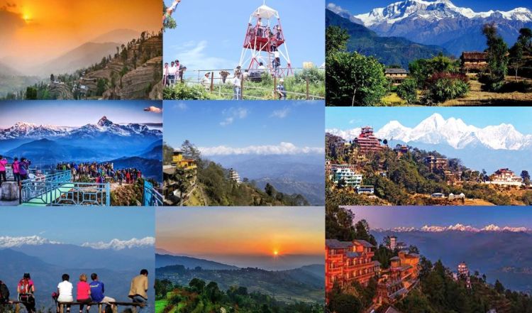 नयाँ वर्षः भक्तपुरका पर्यटकीय क्षेत्र नगरकोटदेखि रानीकोटसम्म पर्यटकको घुइँचो