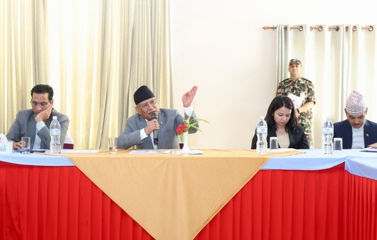 सुनकोशी मरिन डाइभर्सनको बाँकी काम निर्धारित समयमै सम्पन्न होस् : प्रधानमन्त्री दाहाल 