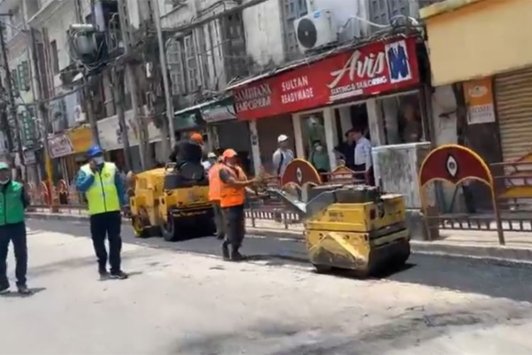  न्यूरोडमा काठमाडौँ महानगर र सडक विभाग आमने सामने