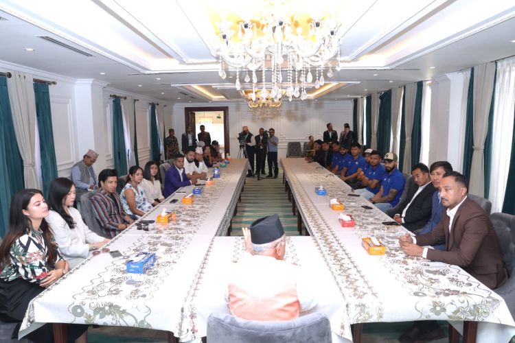 प्रधानमन्त्री ओलीको क्यानका पदाधिकारी र खेलाडीसँग छलफल
