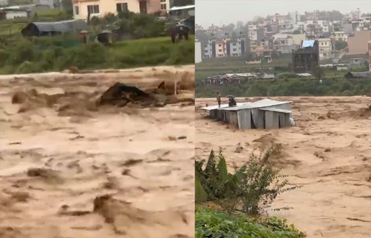 नक्खु खोलाले बगाउदा चार जना बेपत्ता
