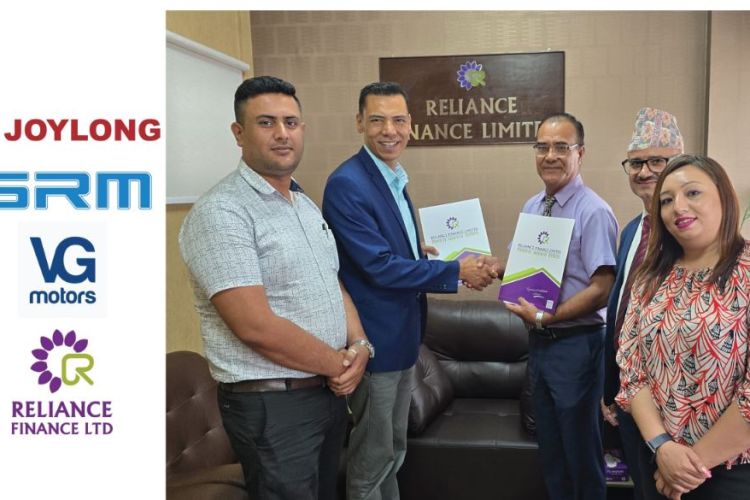 रिलायन्स फाइनान्सले जोयलङ र एसआरएम ब्रान्डका विद्युतीय गाडी किन्न कर्जा दिने