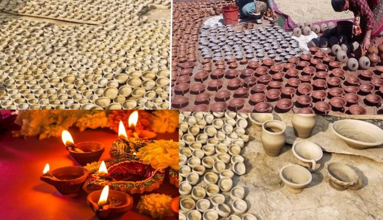 तिहारका लागि माटोका पाला र भाँडा बनाउन व्यस्त कुमाल समुदाय