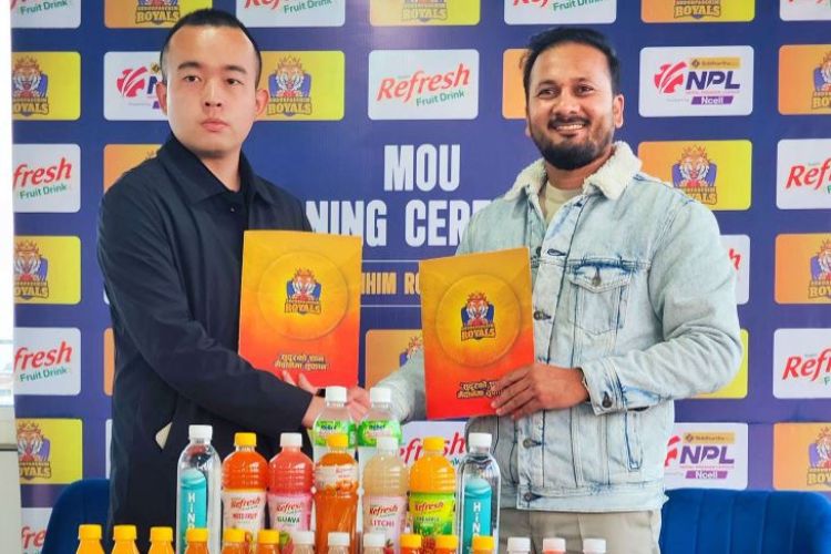  रिफ्रेस जुस र सुदूरपश्चिम रोयल्सबीच प्रायोजन सम्झौता