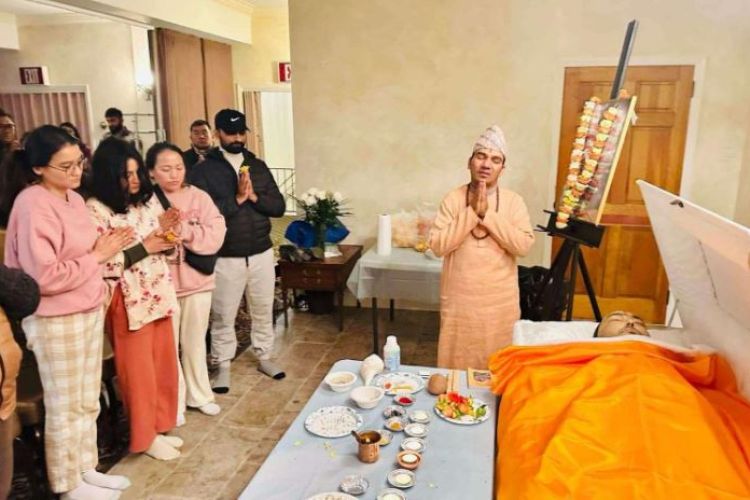 न्यूयोर्कमा गरियो विवेक पंगेनीको अन्तिम दाह संस्कार 