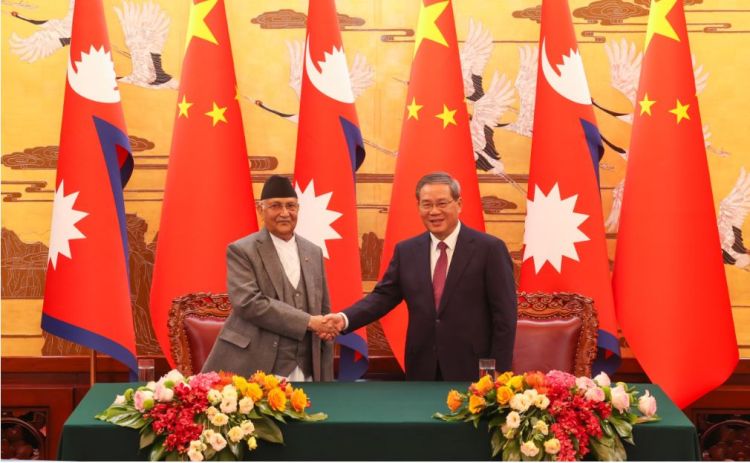  नेपाल र चीनबीच दुई मुलुकका प्रधानमन्त्रीको दुई पक्षीय वार्ताः ८ सहमतिपत्रमा हस्ताक्षर 