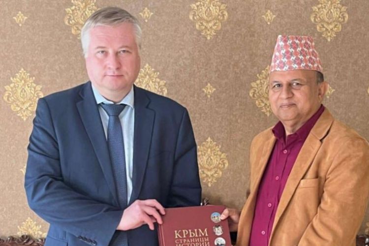 एमाले महासचिव र रुसी कुटनैतिक अधिकारीबीच  भेटवार्ता 
