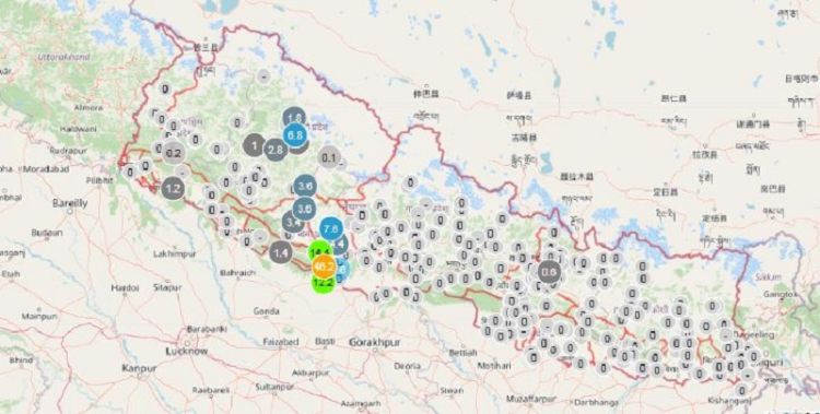 पानी पार्ने प्रणाली पश्चिमबाट पूर्वतिर सर्दै