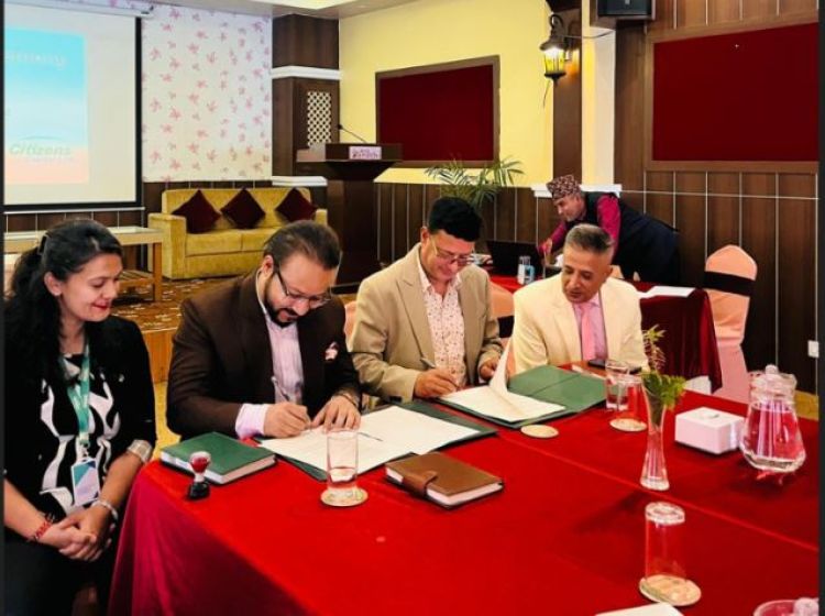 होटेल सारथी र सिटिजन्स क्यापिटलबीच प्राथमिक शेयर निश्कासनका लागि सम्झौता