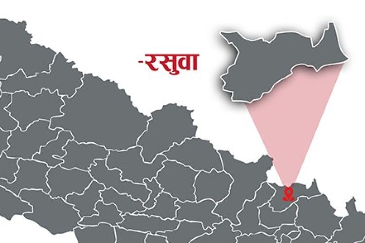 चीनतर्फबाट आएको बाढीले रसुवाको सीमा क्षेत्रमा क्षति, भन्सार कार्यालयको केही गाडी बगायो