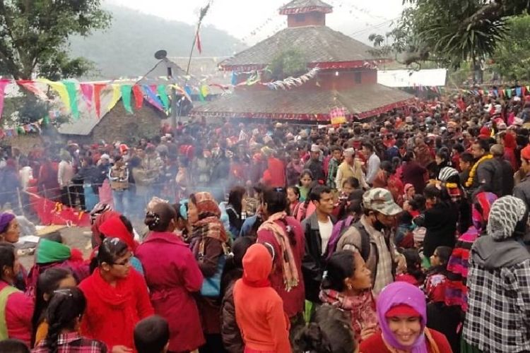 ब्रम्हायणी मेलासँगै भक्तपुरको शक्तिपिठमा भक्तजनको घुइँचो