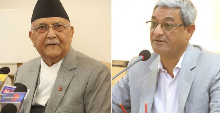  ओली र लेखकलगायतलाई कारबाही गर्न मानव अधिकार तथा शान्ति समाजको माग