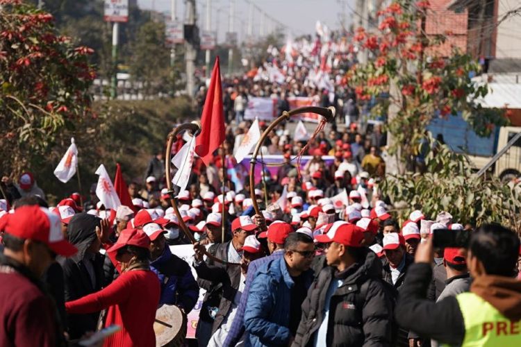 एमालेले आज काठमाडौंमा प्रदर्शन गर्दै, केपी ओलीले सम्बोधन गर्ने